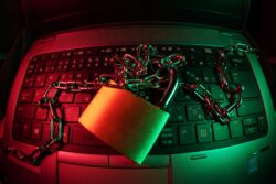lock and chain on keyboard - passwords